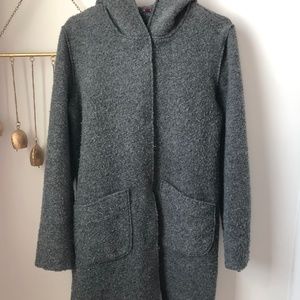 Ladies Wool Blend Long Coat